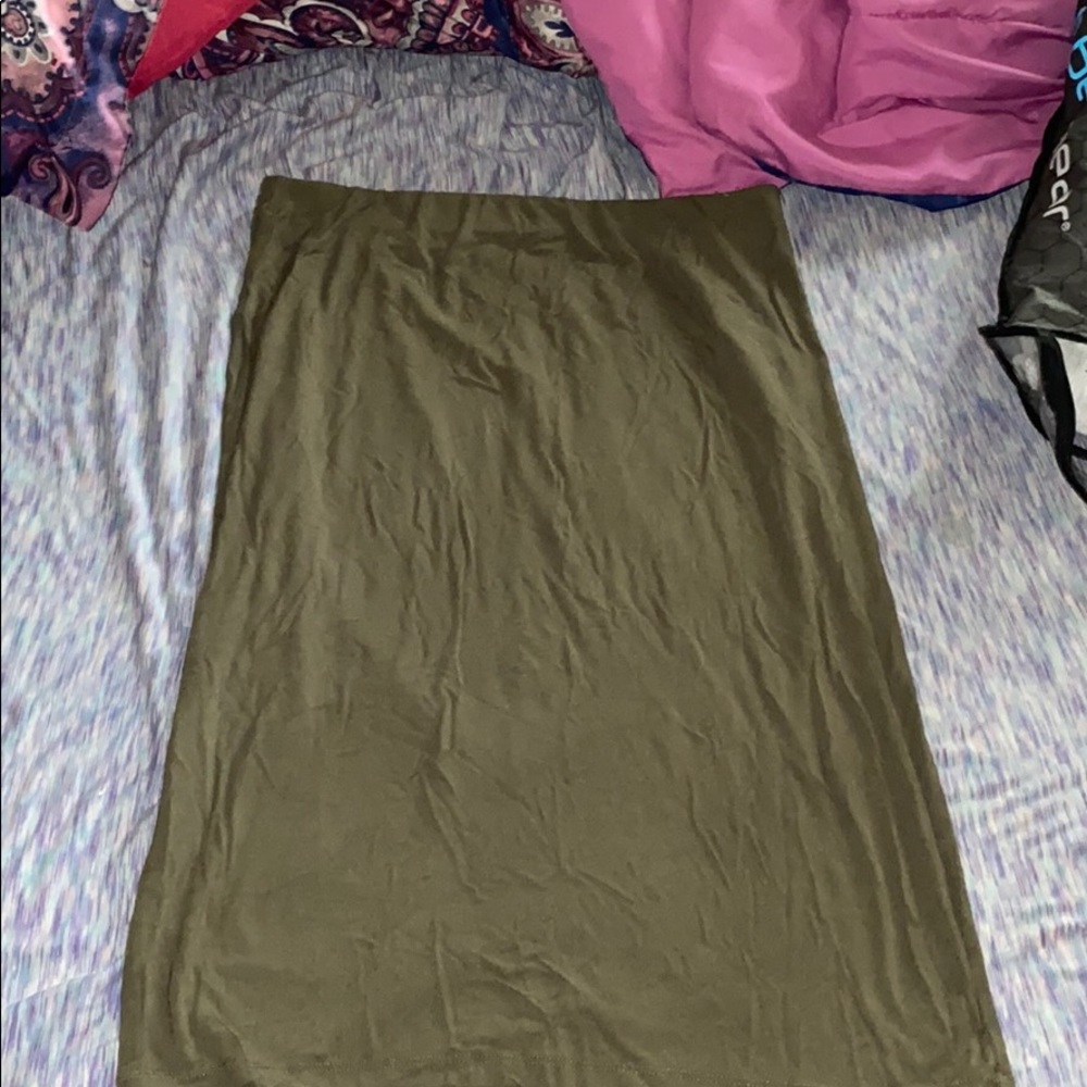 Olive skirt